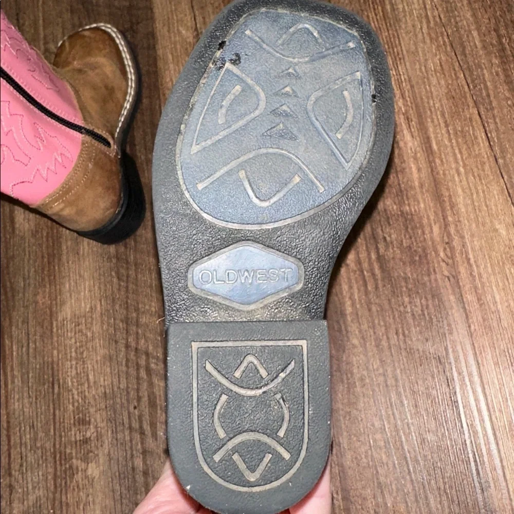 Old West Pink‎ Girls Boots size 7D